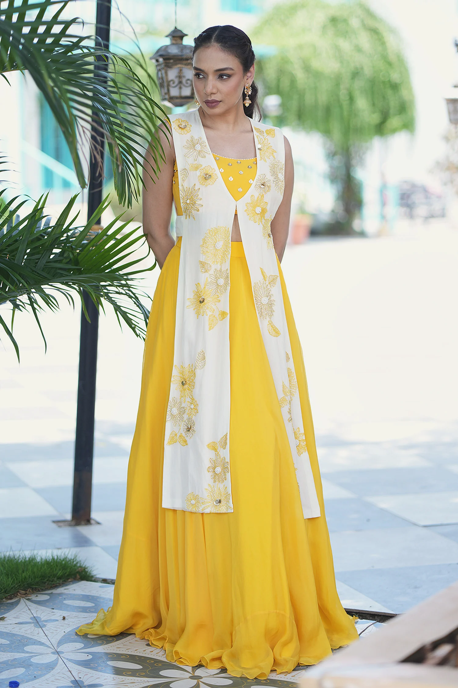 Sunlit Bloom Jacket Lehenga Set