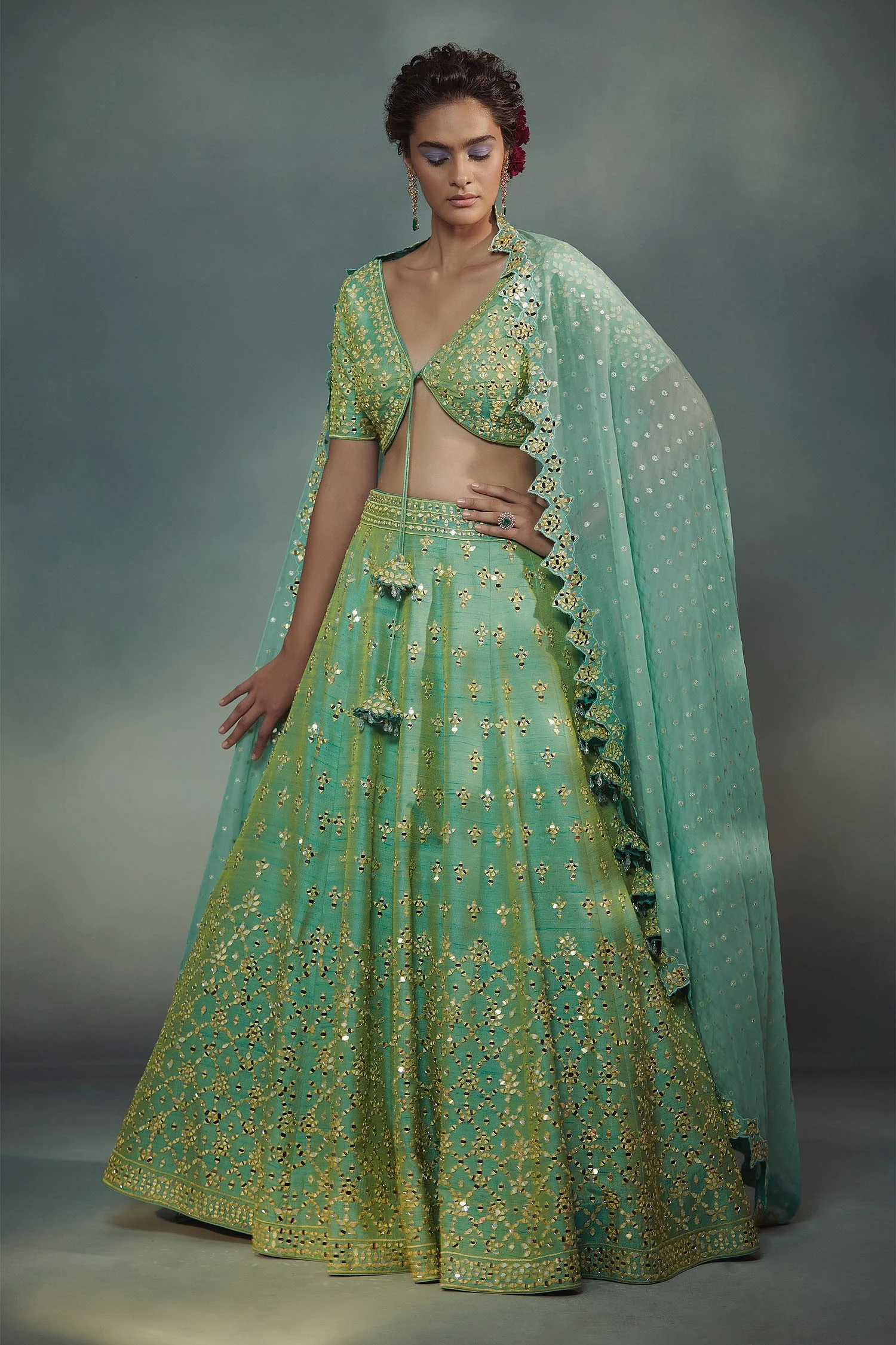Embroidered Bridal Lehenga Set